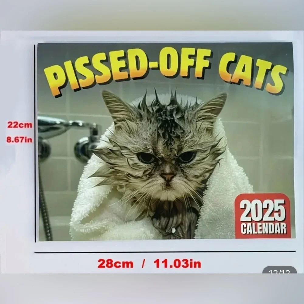 Pissed-Off Cats 2025 Calendar